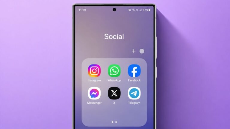 Make App Folders on Android
